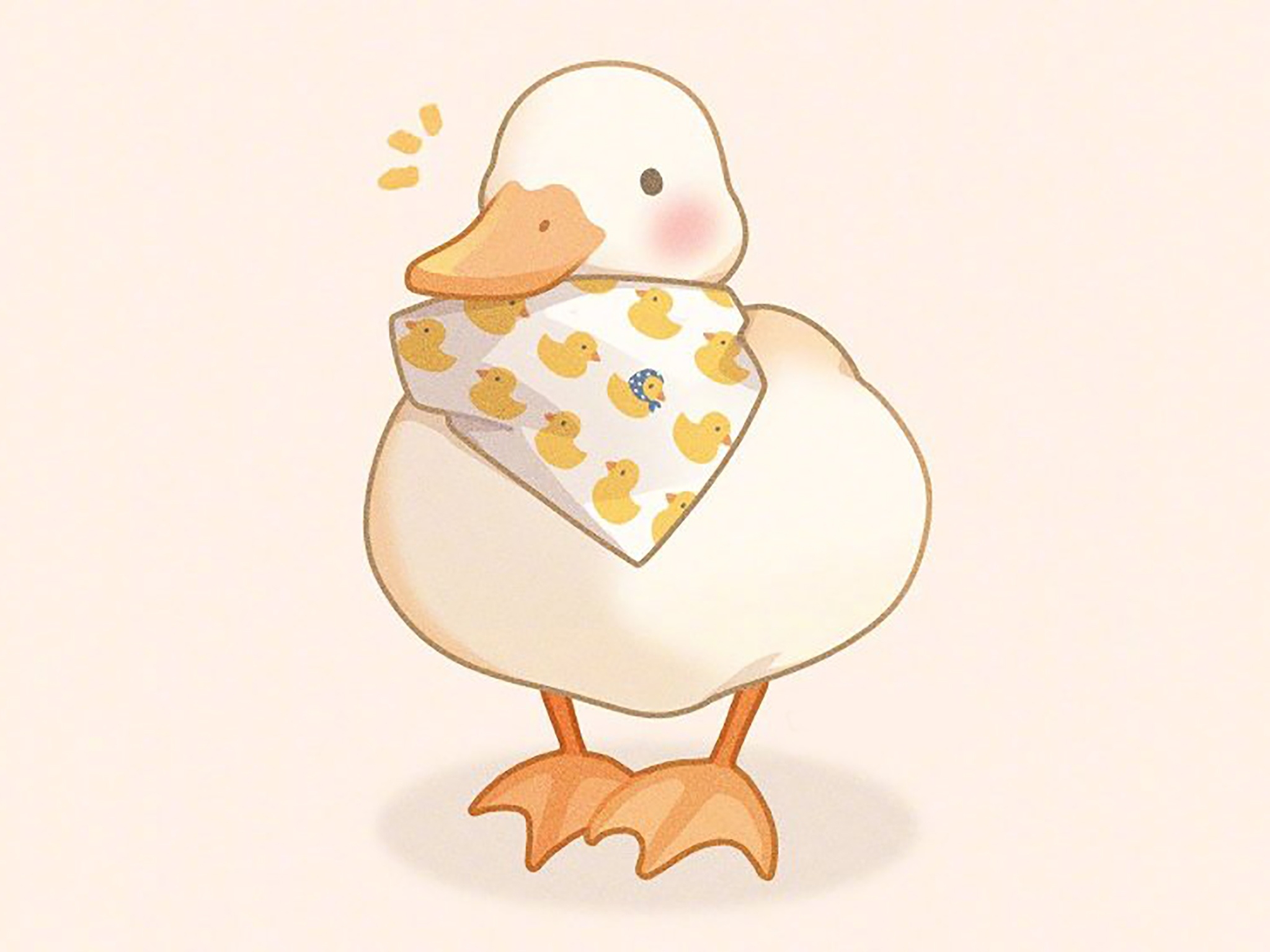 可爱鸭鸭ipad air壁纸