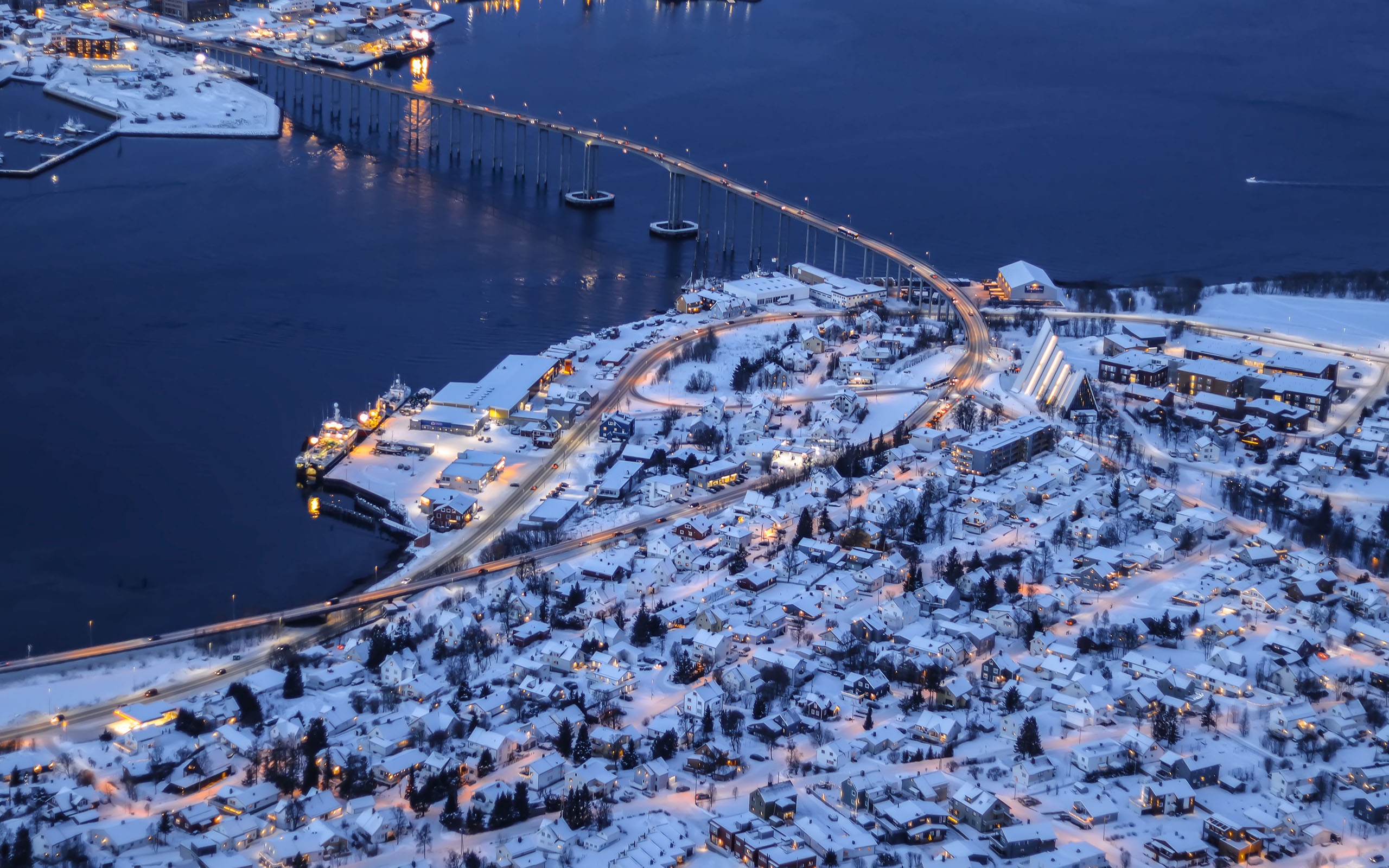 雪国挪威迷人景色