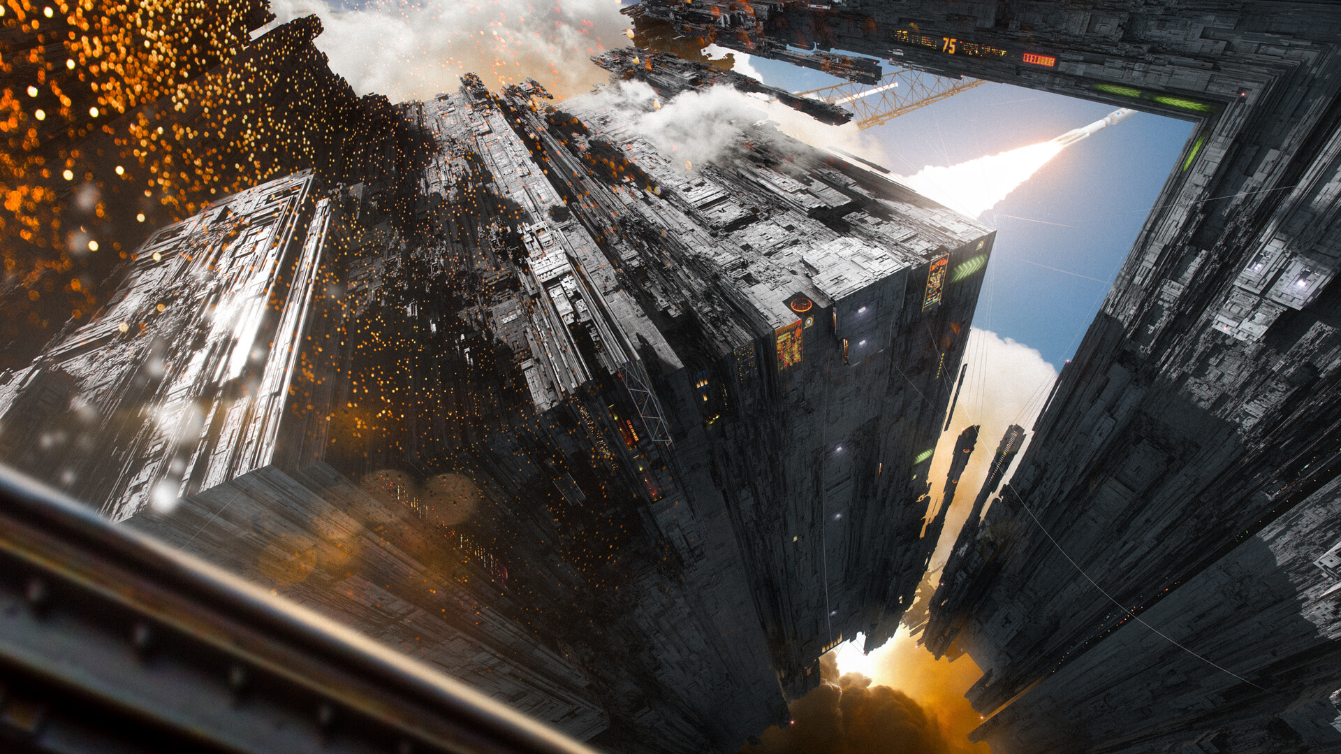 一组画面震撼的科幻场景插画作品欣赏!画技超群细节精美!