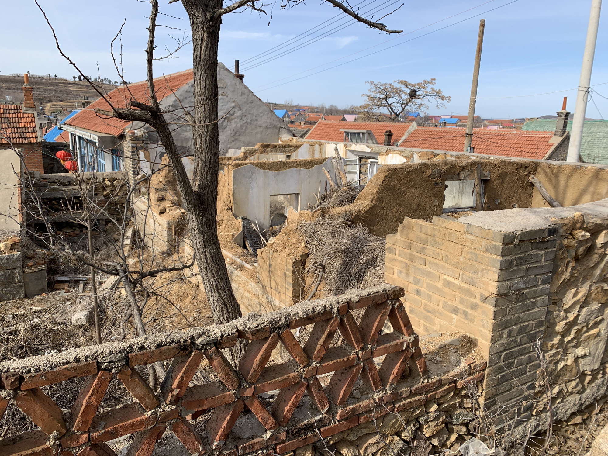 山东农村的红瓦房,10年不住人会变成什么样?缺了人气倒塌的快