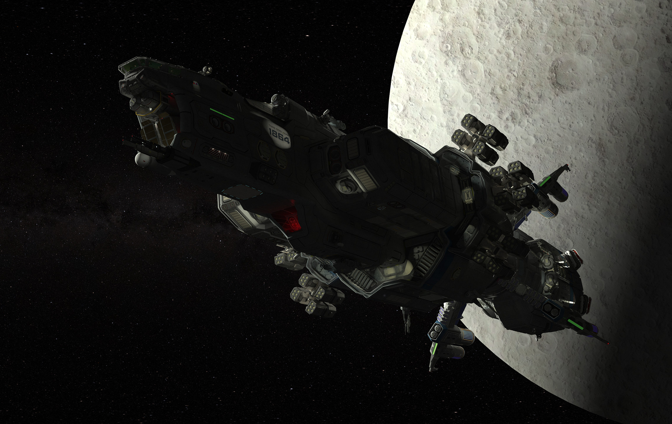 不错的一组科幻飞船系列插画作品!造型帅气看上去很有气势!