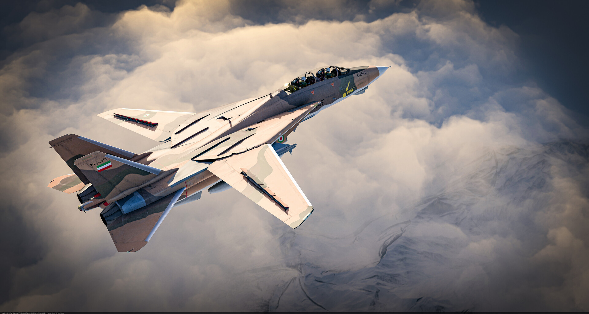 欣赏战斗机之美!一组很棒的近现代战斗机插画(建模)作品欣赏