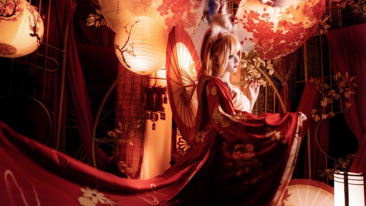 千灯之约,不夜长安,公孙离幻舞玲珑cos