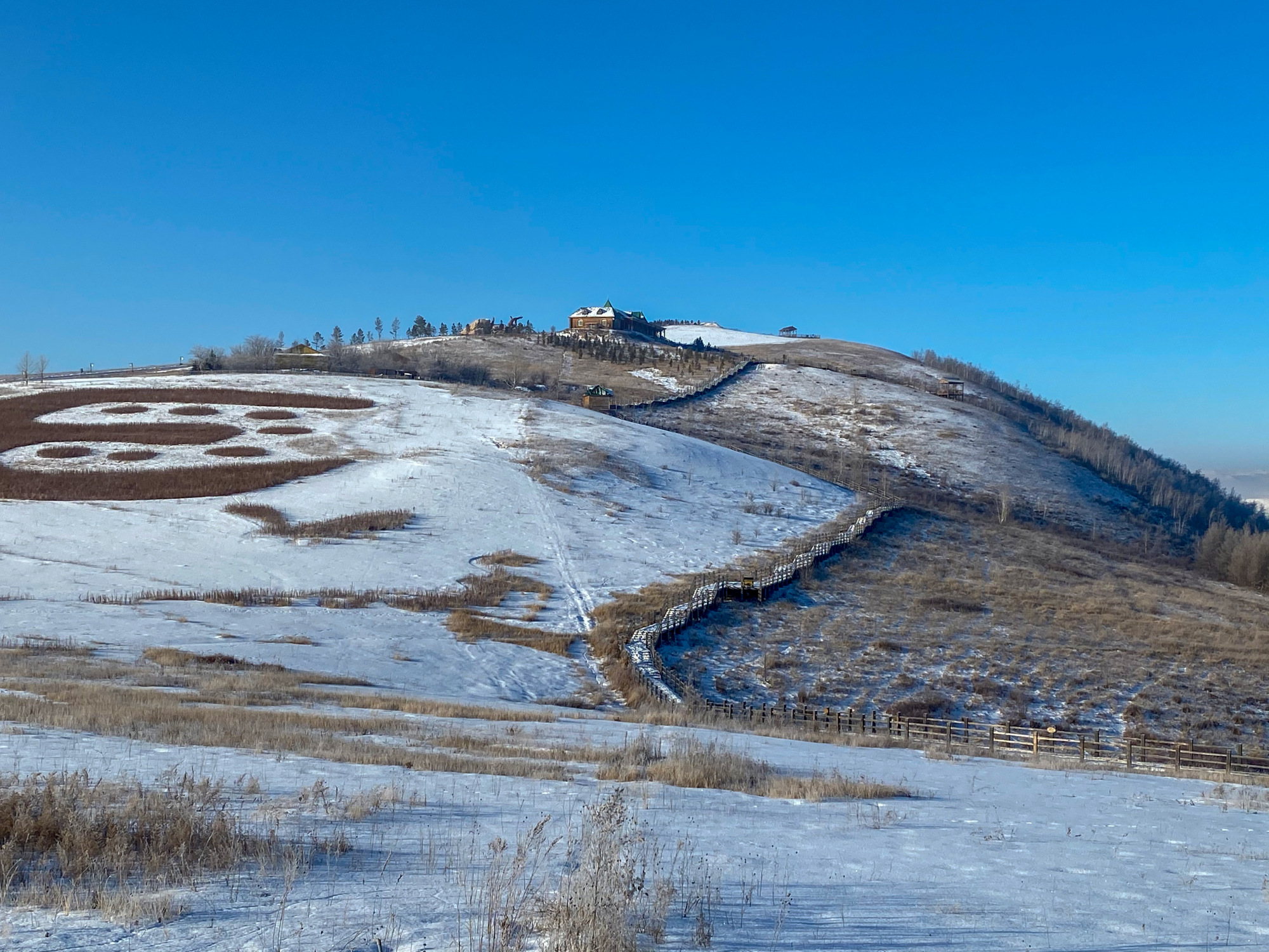 内蒙古大草原雪景图片图片