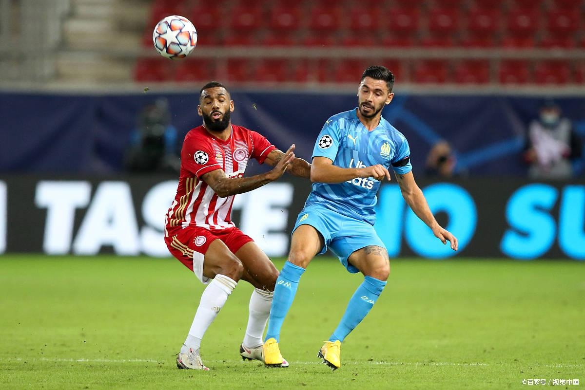 2020-2021赛季欧冠小组赛c组首轮:奥林匹亚科斯1-0马赛