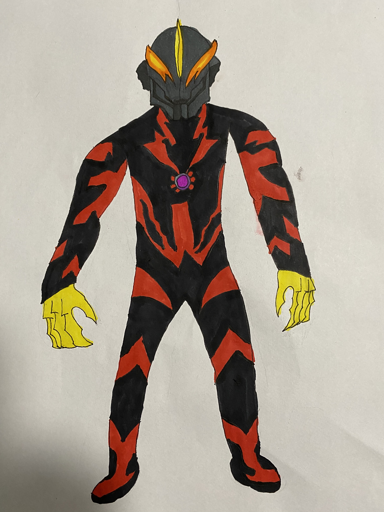 贝利亚奥特曼与素描立体画