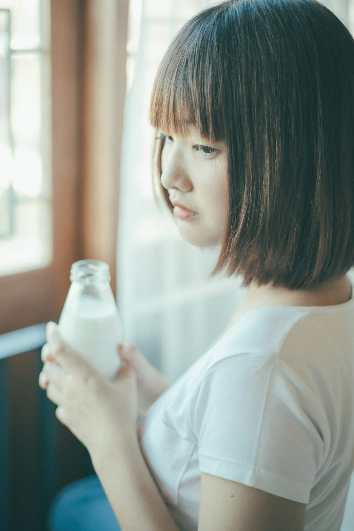 清纯软萌妹子,居家摄影集