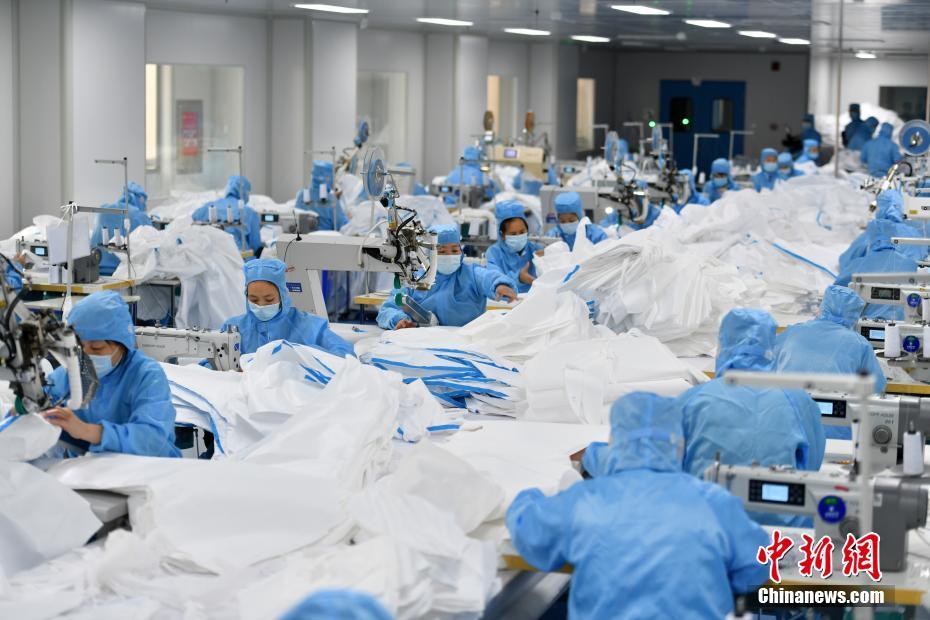 探访石家庄防护服生产企业