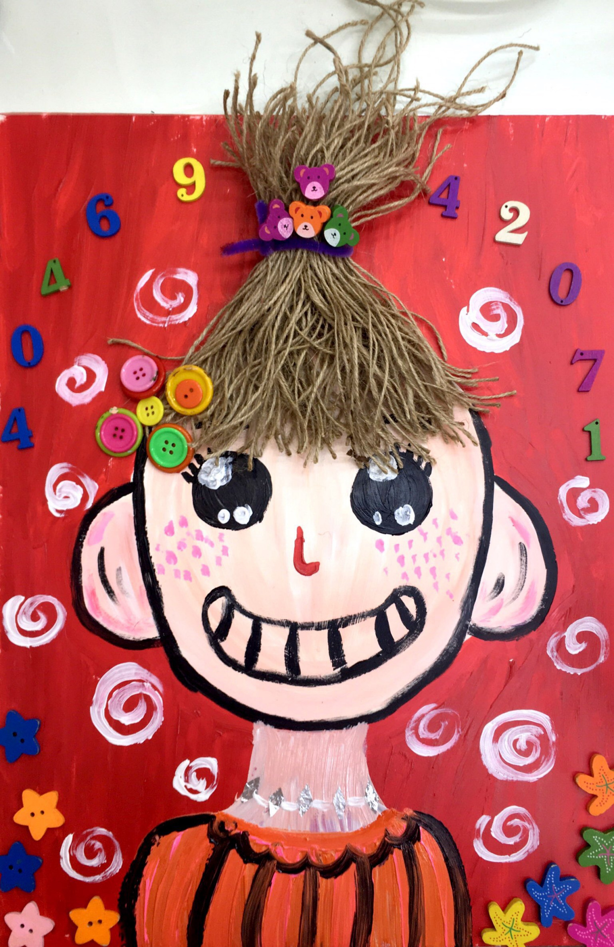 儿童创意美术教育:人物画——小真的长头发