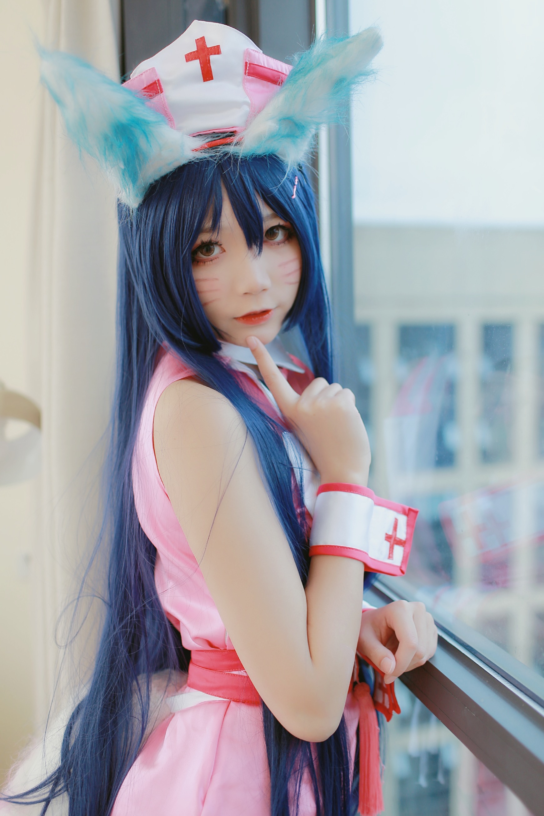 二次元cos丨lol·阿狸护士服丨五鬼百更