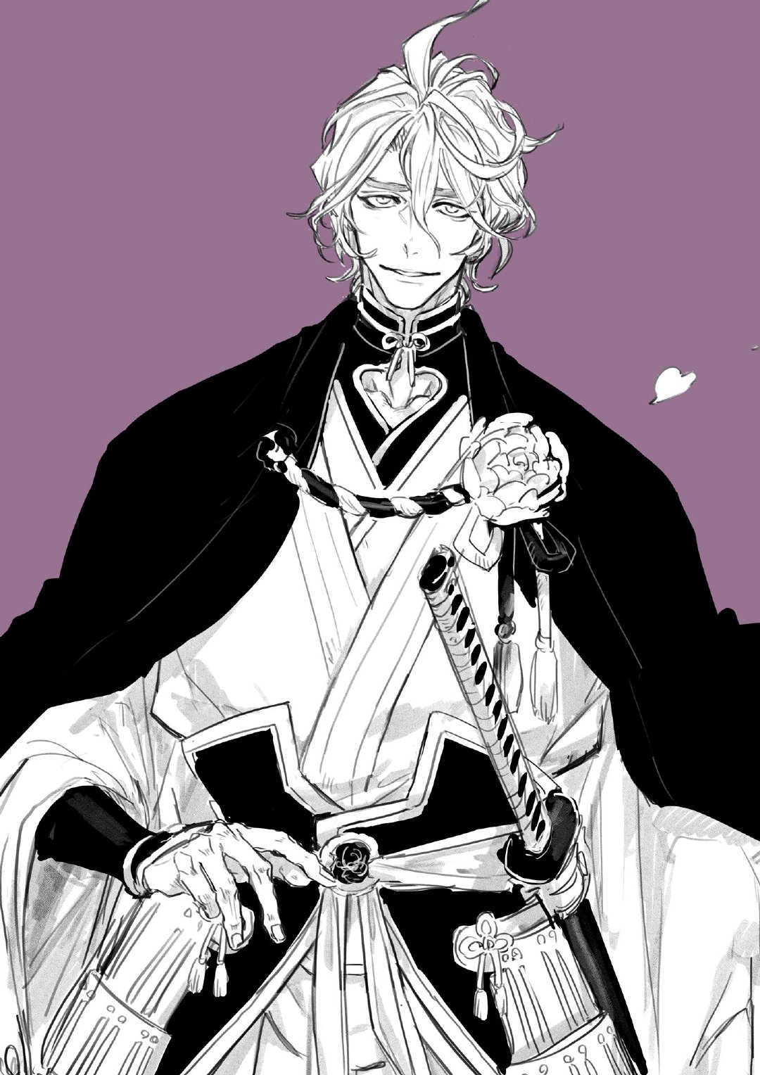 今日绘画推荐:一组超帅的刀男半身像,简直不要太酷