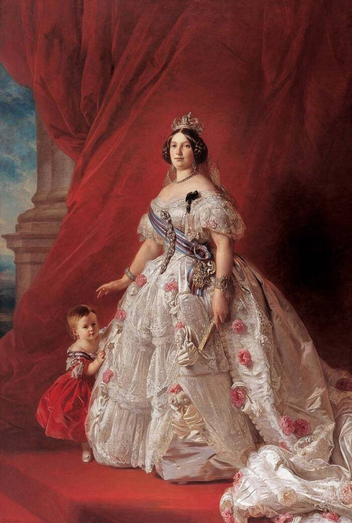 德国画家弗朗兹·萨弗·温特豪德笔下的贵族女性油画欣赏