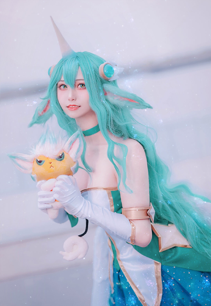 lol索拉卡cos赏析,这星之守护太亮眼啦