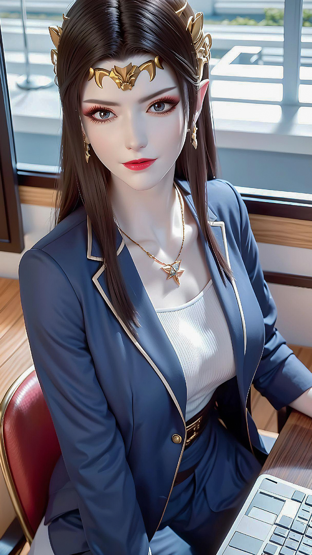 《斗破苍穹》美杜莎ai手机壁纸:霸气女王秒变温柔小女人