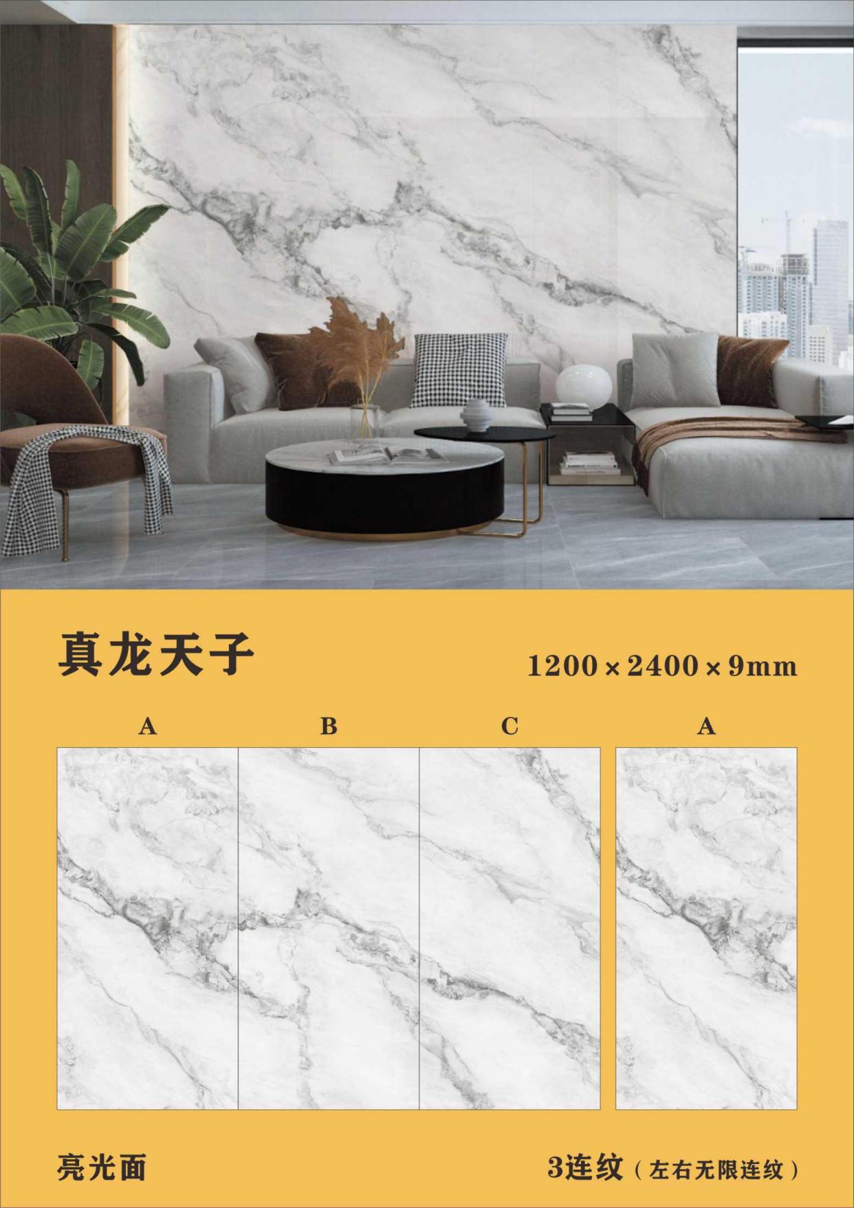 国产1200x2400x9mm电视背景墙岩板图册