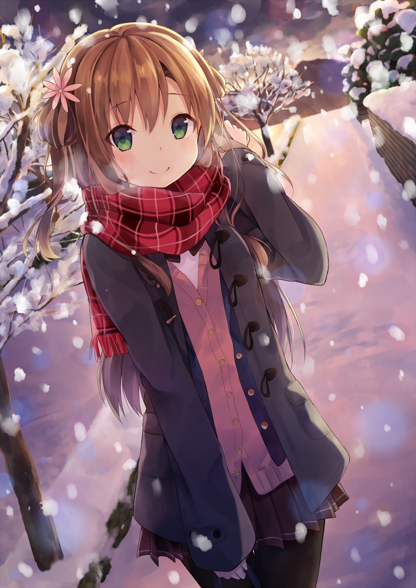 动漫少女:超越冰雪奇缘的美!珍藏版冰雪季壁纸推荐