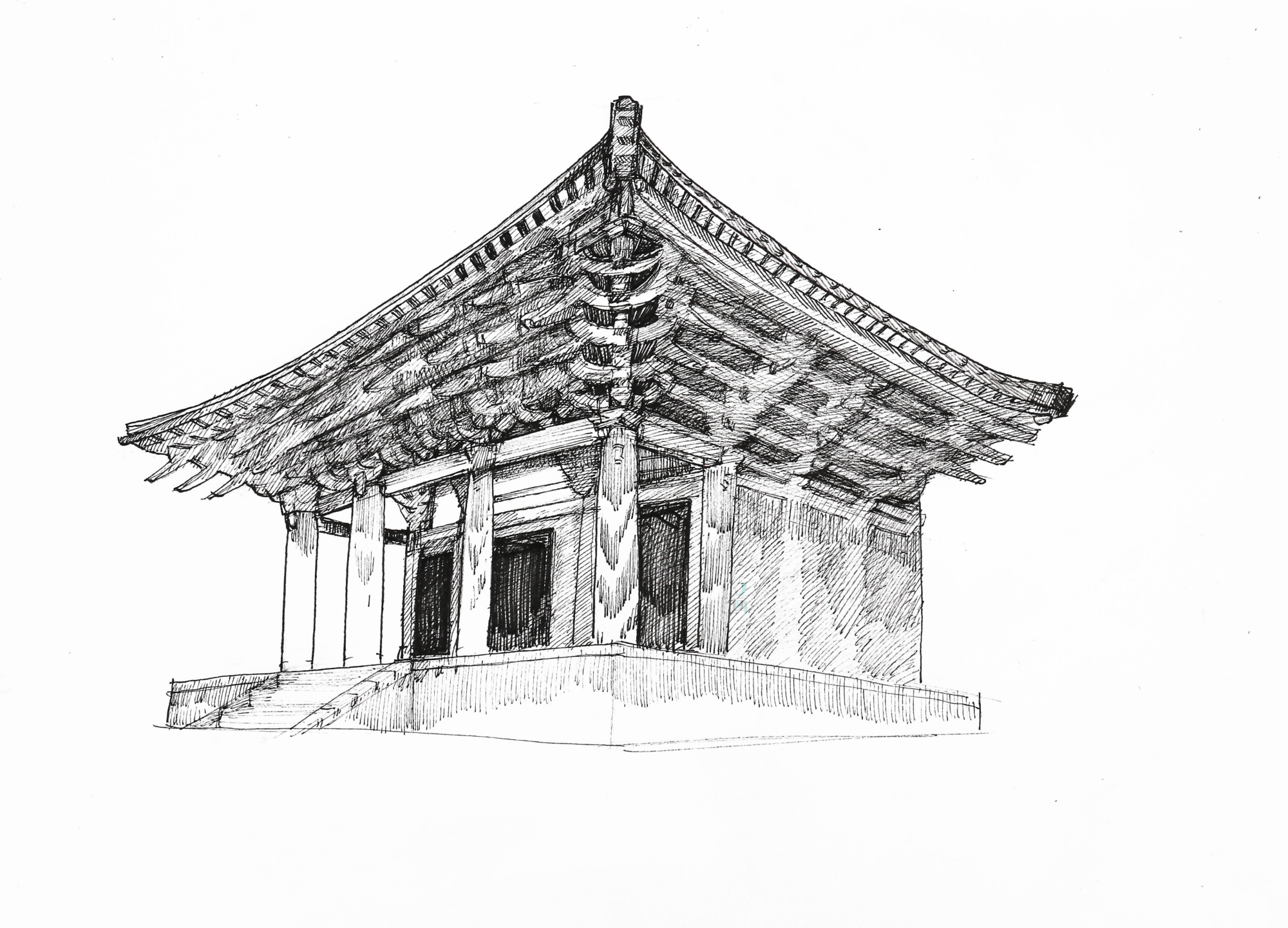 素描速写 建筑物绘画合集