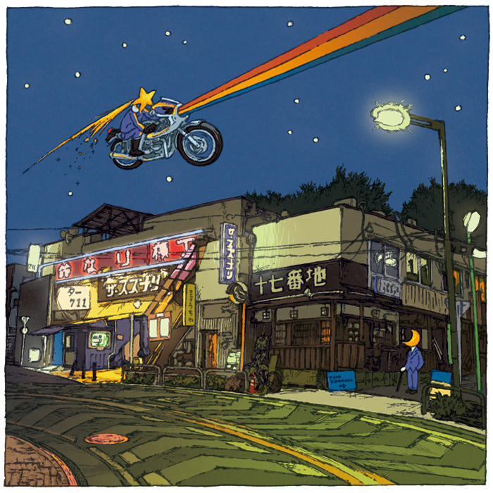 12张日式建筑景观涂鸦插画灵感