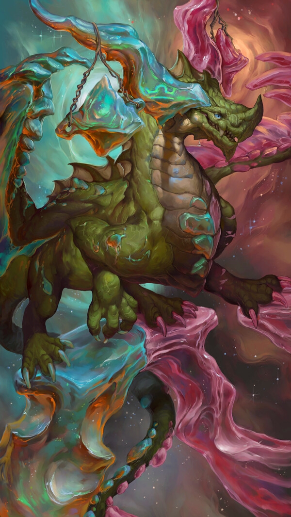 十二星座系列之2017版星座龙插画图集:和新版相比,你更喜欢哪个