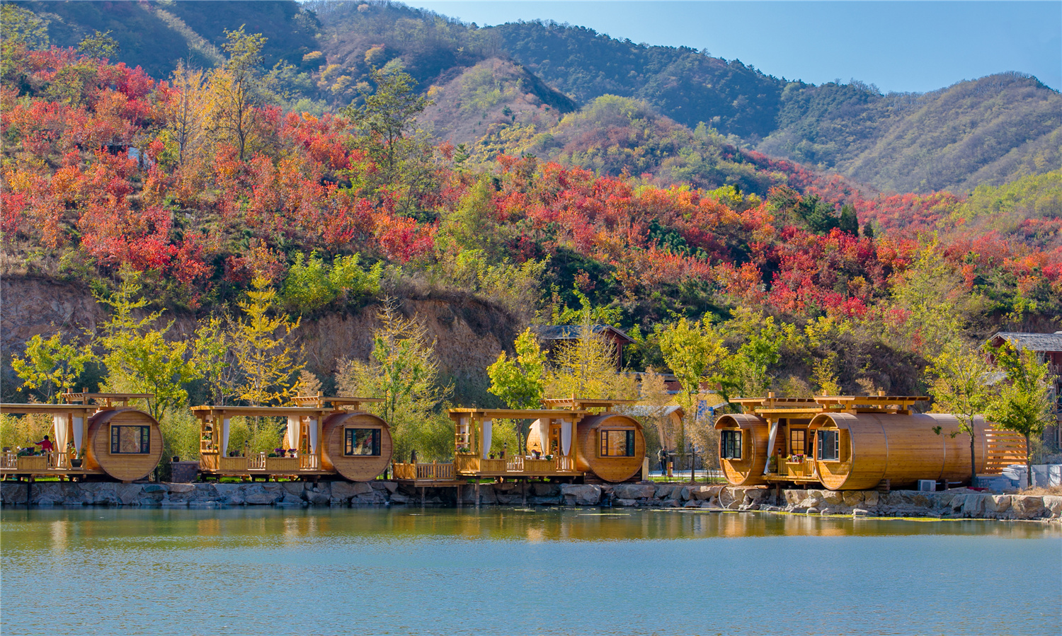 层林尽染水云间 济南九如山绝美秋色藏不住了