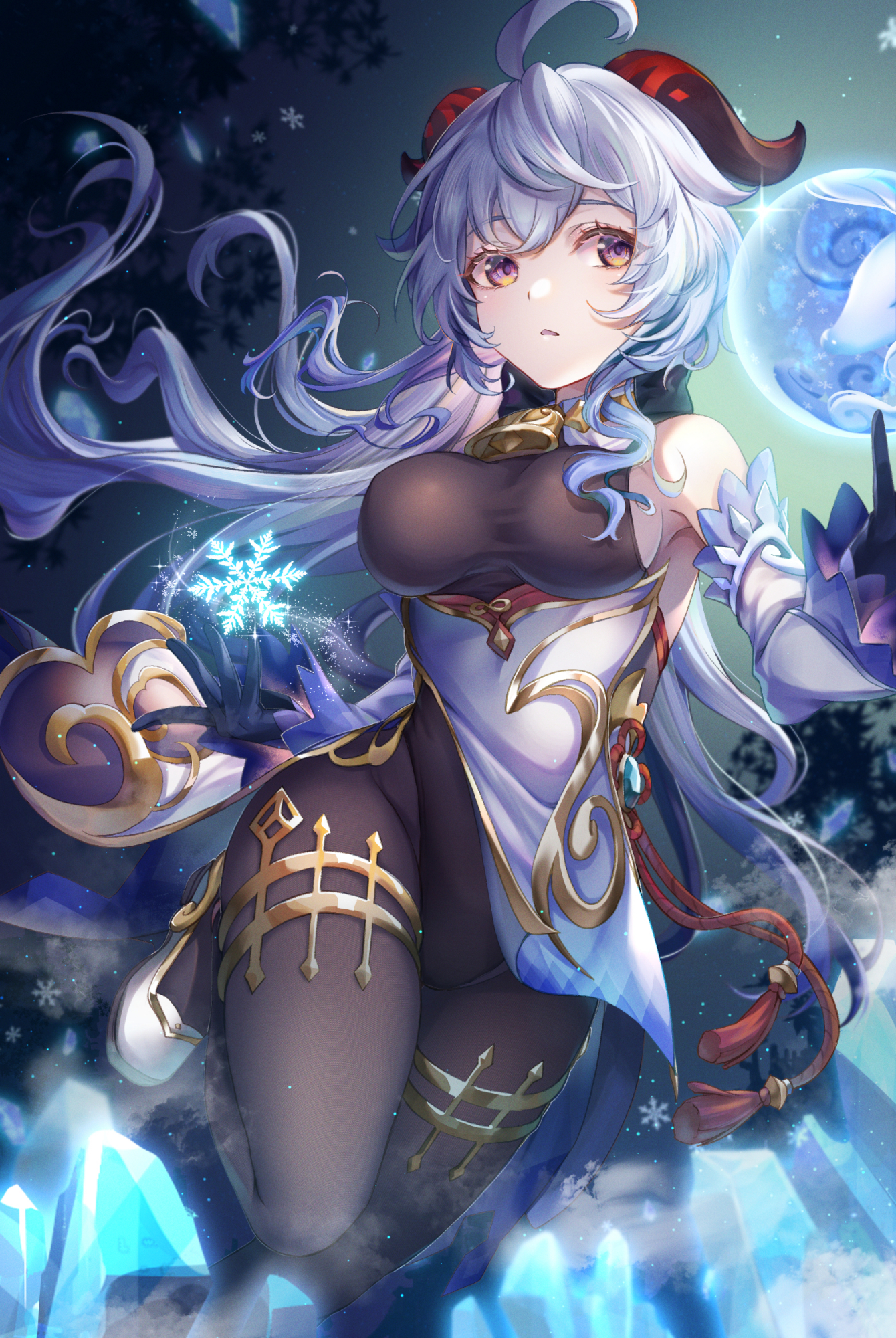 原神:甘雨(老婆)合集,风雪的缩影,如琉璃般飘落