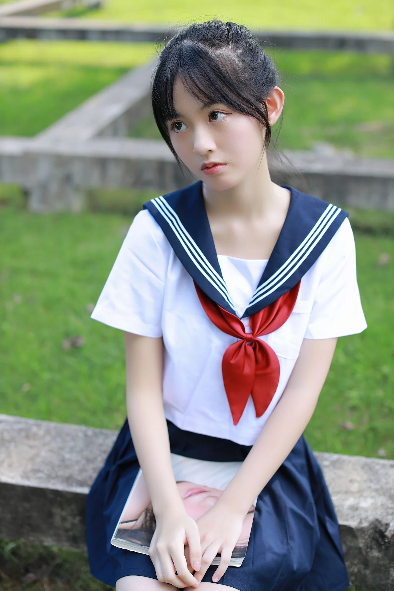 女孩清新jk制服摄影