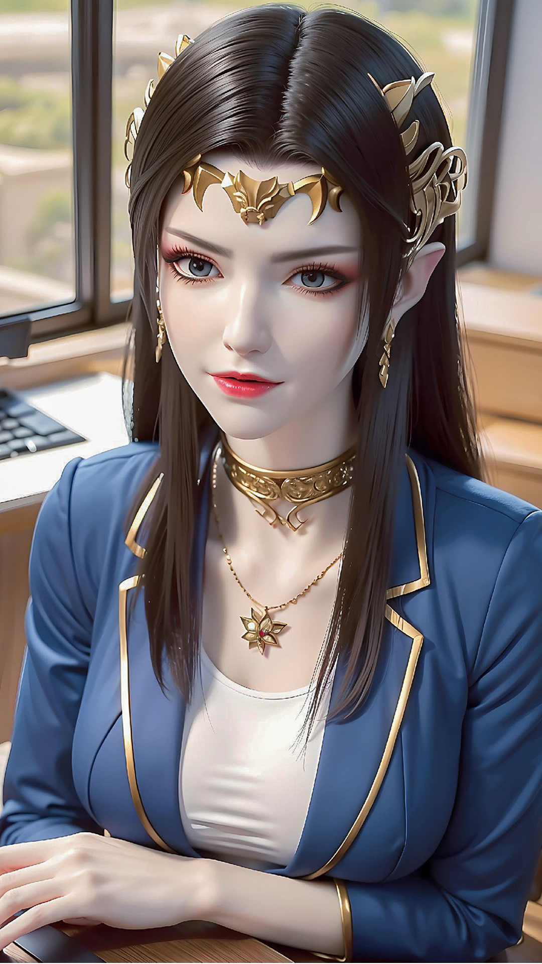 《斗破苍穹》美杜莎ai手机壁纸:霸气女王秒变温柔小女人