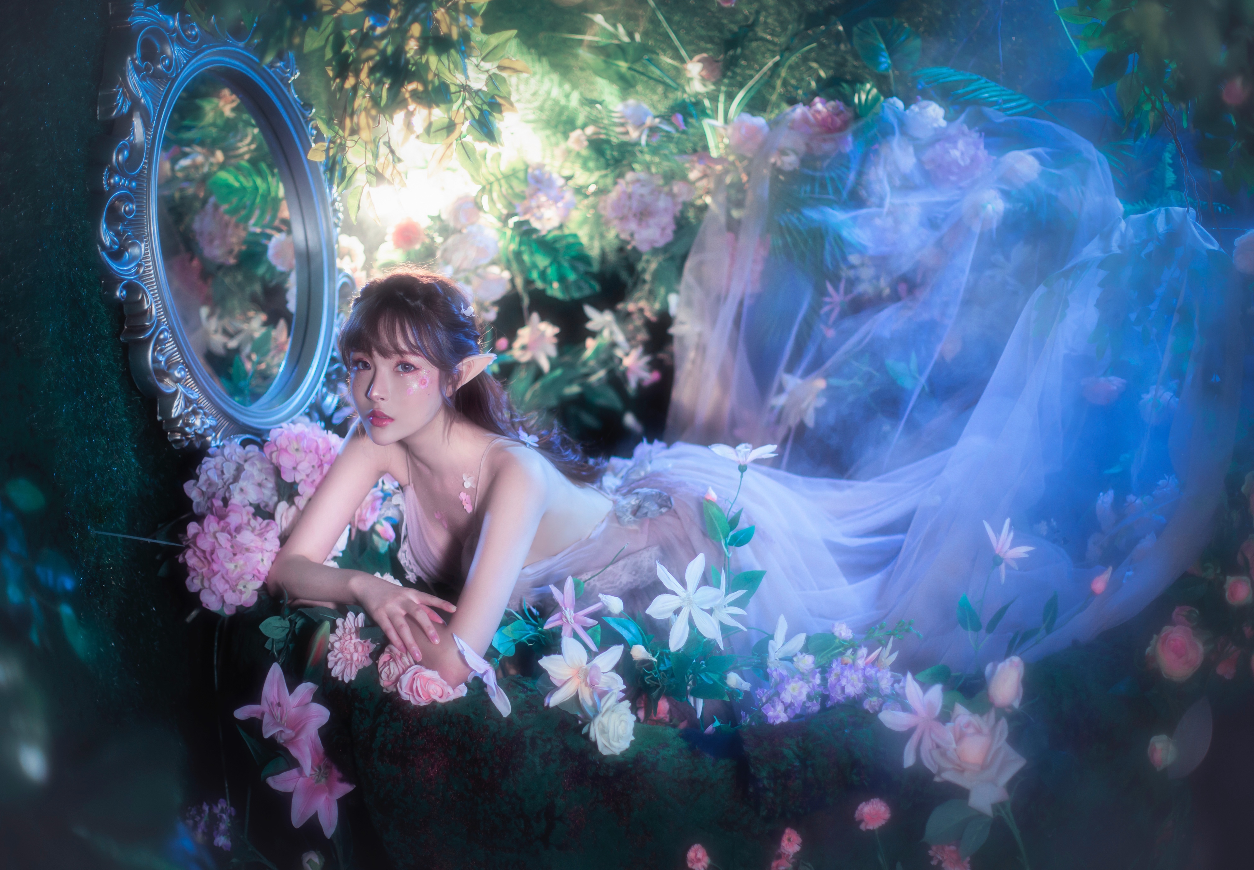 模特夏木颖 梦幻精灵公主风写真