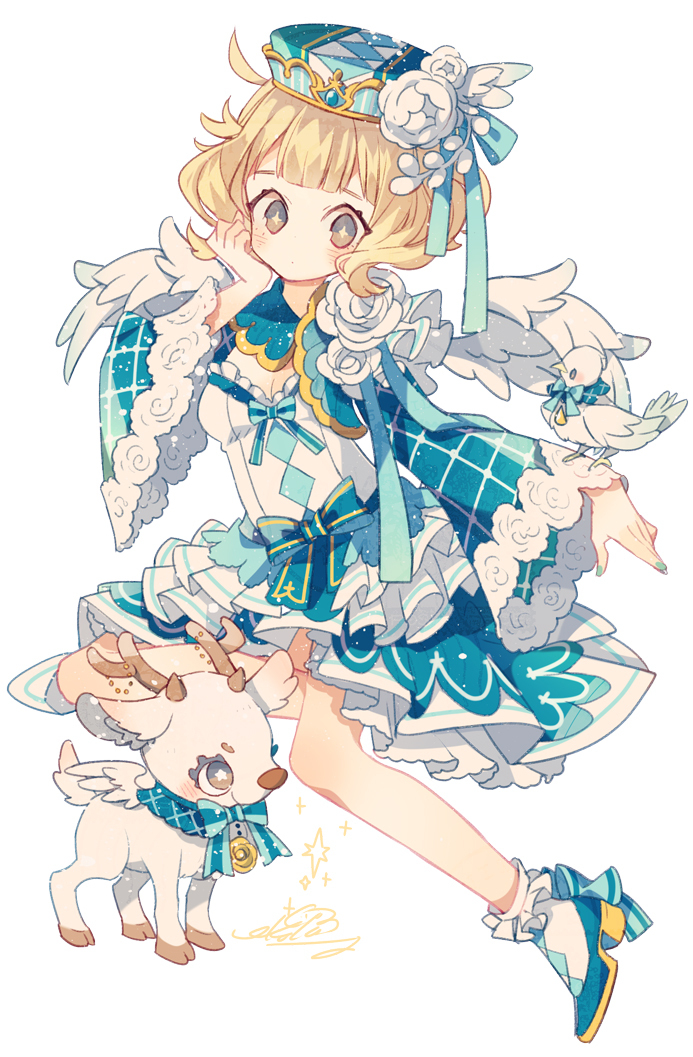 马卡龙色糖果卡通女孩,甜美又可爱