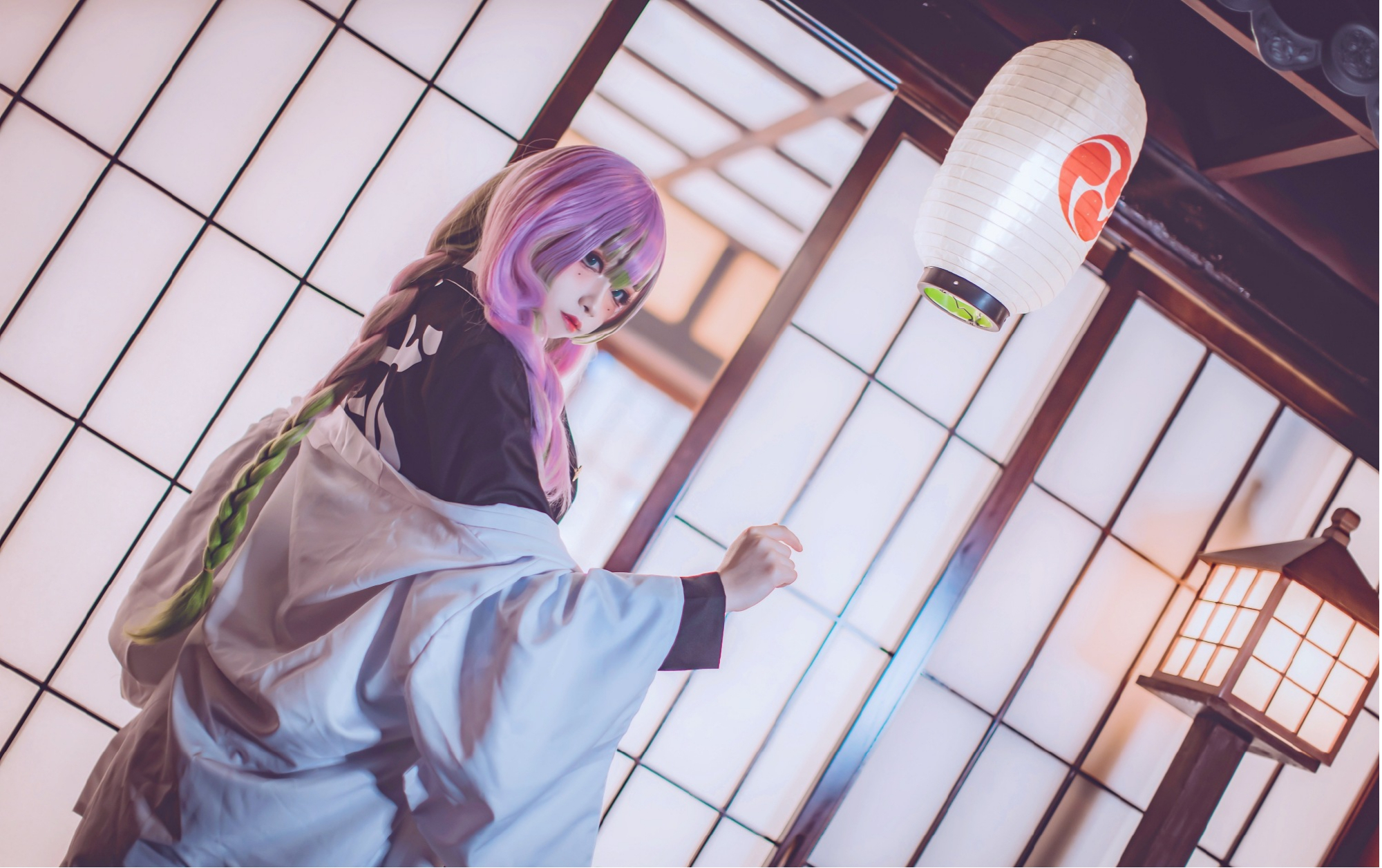 鬼灭之刃恋柱cos,和风神级还原