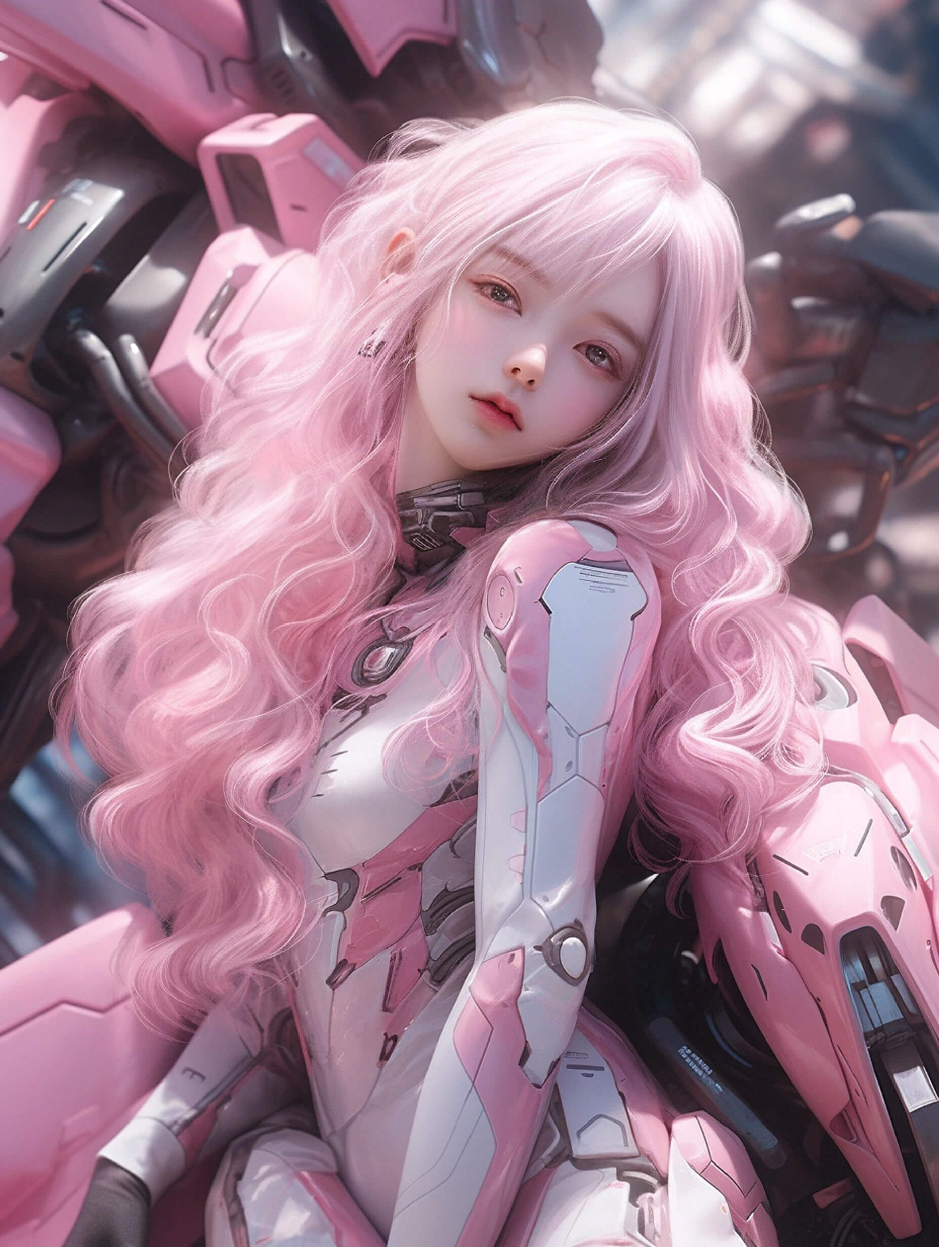 粉色机甲少女