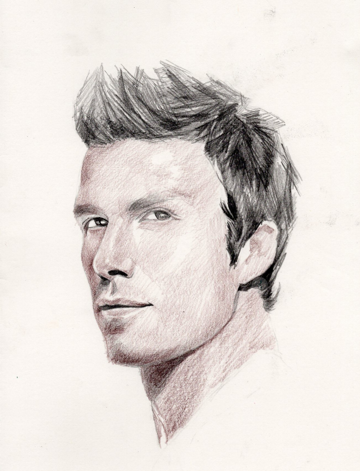 彩铅 贝克汉姆肖像图合集