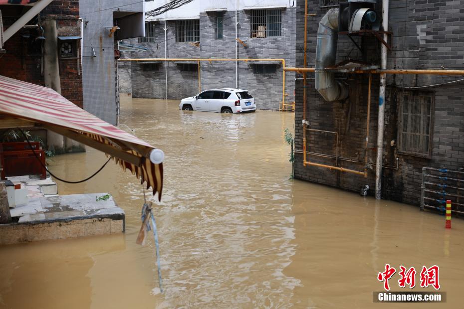 时隔一周 广西柳州再现超警洪水