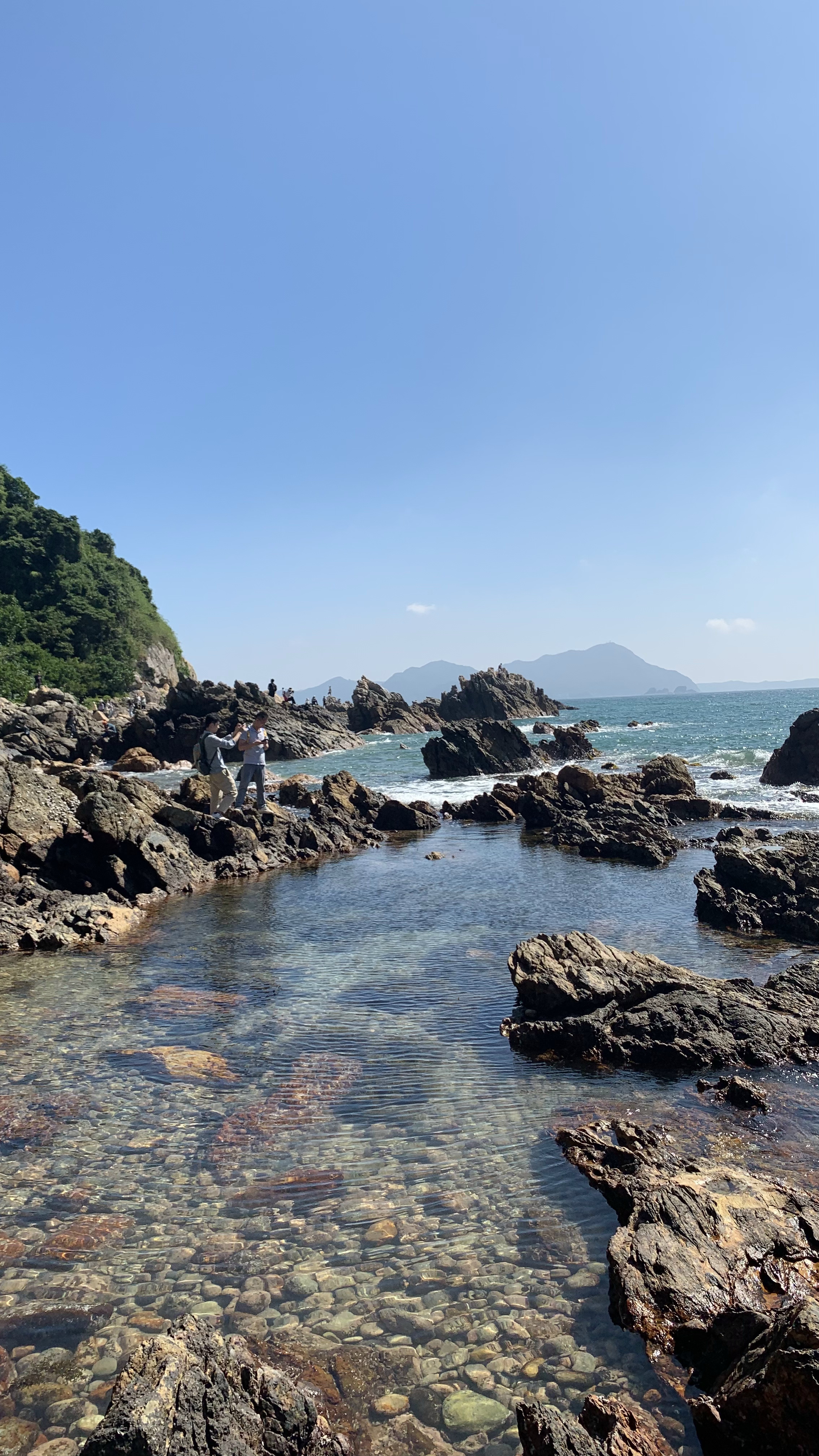 徒步穿越东西涌欣赏深圳最美海岸线9:16竖屏风景照