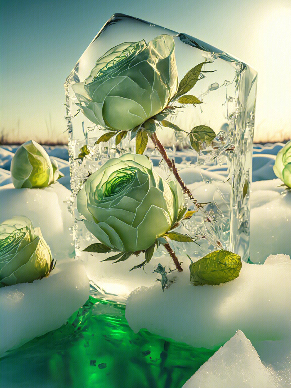 冰封的玫瑰