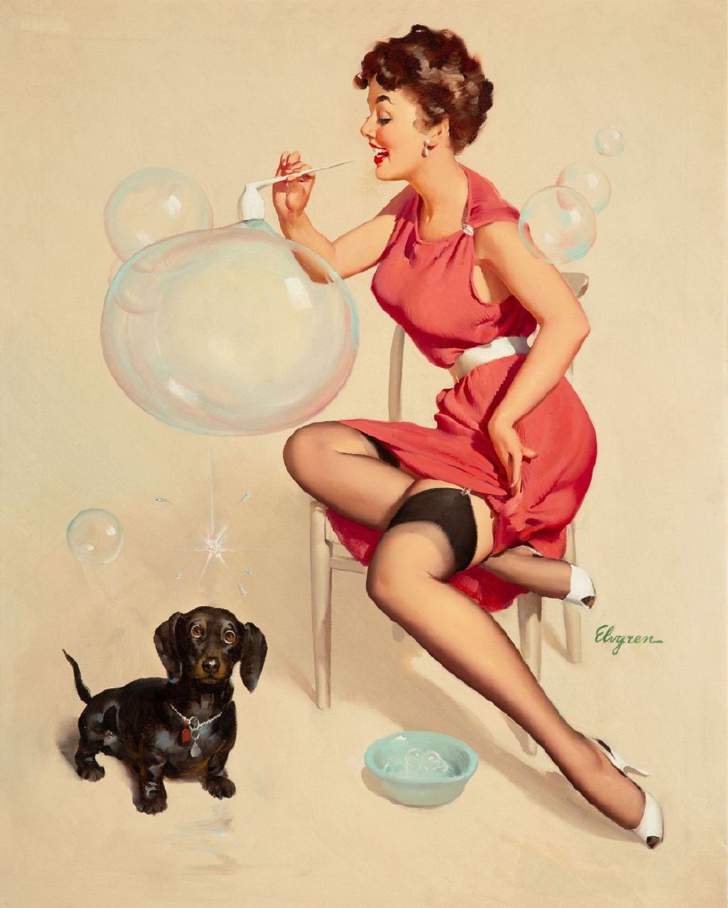 美国插画家gil elvren:摩登女郎