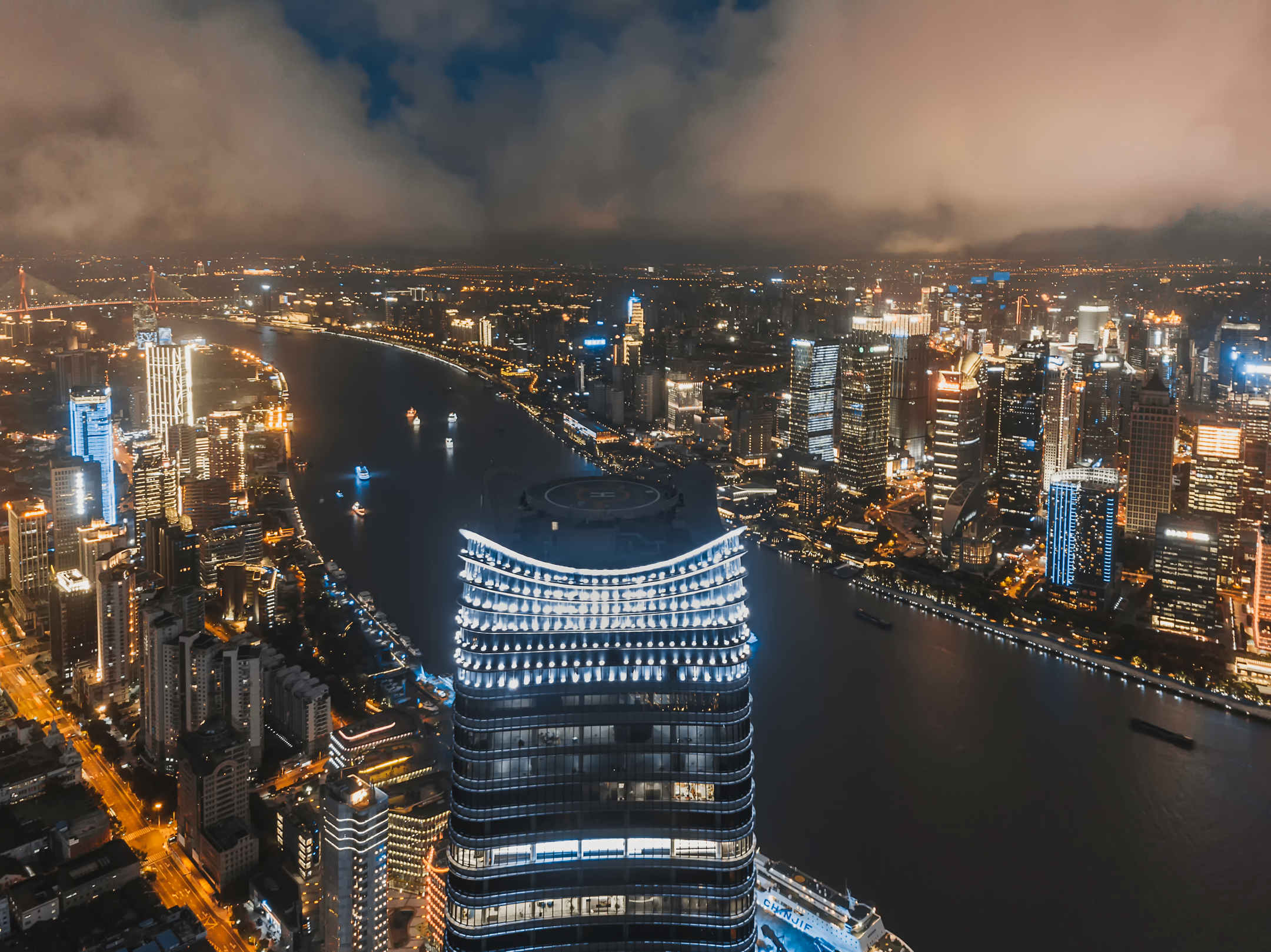 航拍魔都城市脉络