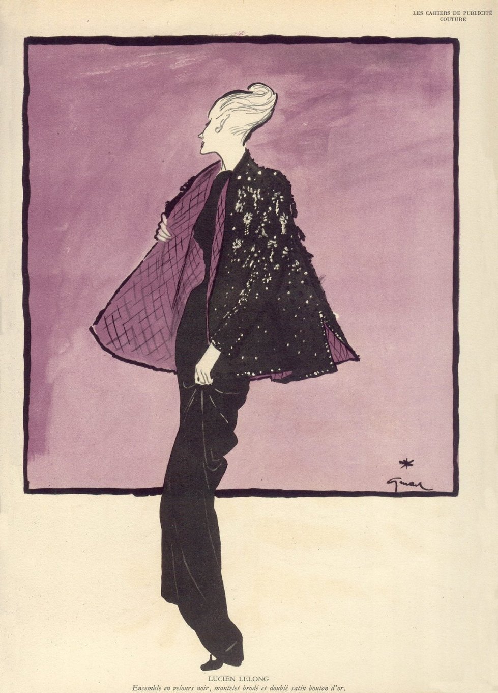 高级时装插画家 rene gruau作品