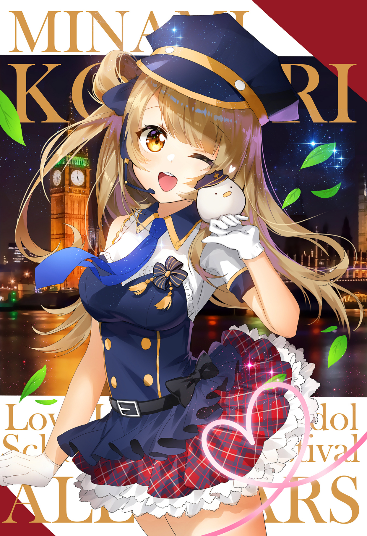 二次元青春动漫《lovelive》里美少女"南小鸟"的精彩插画作品