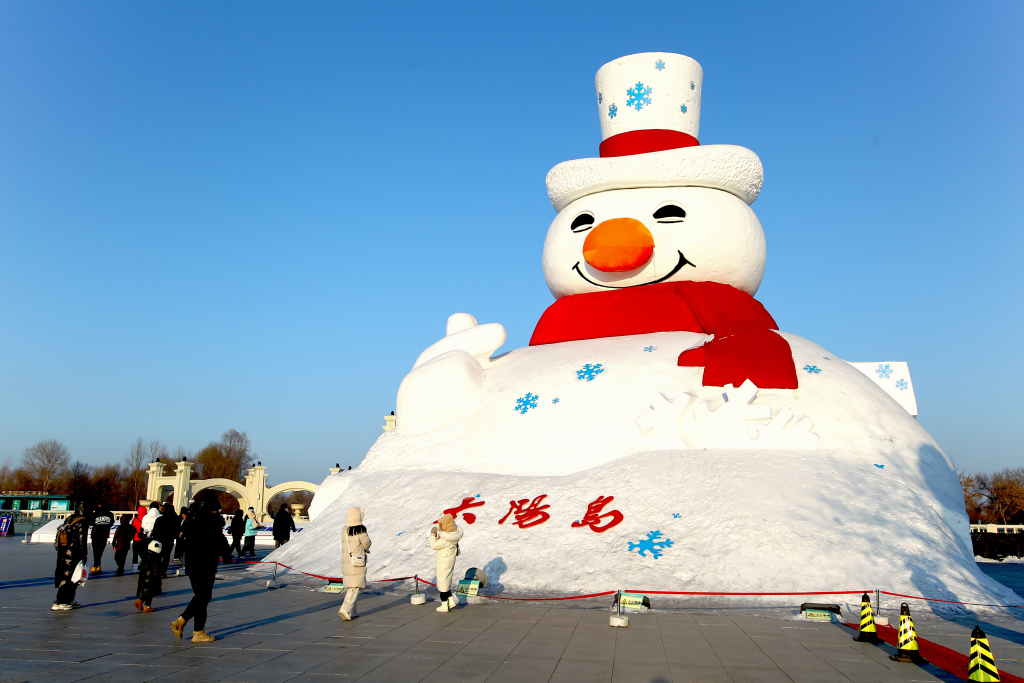 哈尔滨太阳岛雪博会 打造百万平方米雪雕艺术盛宴