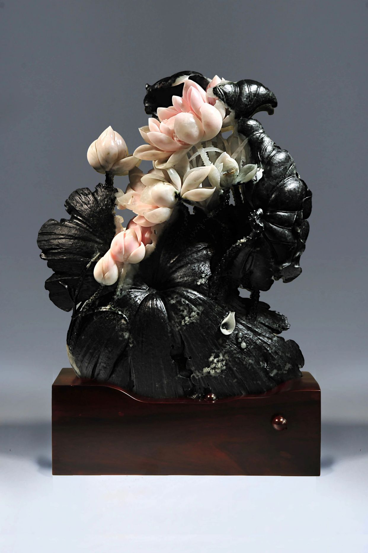 精品荷花摆件欣赏!