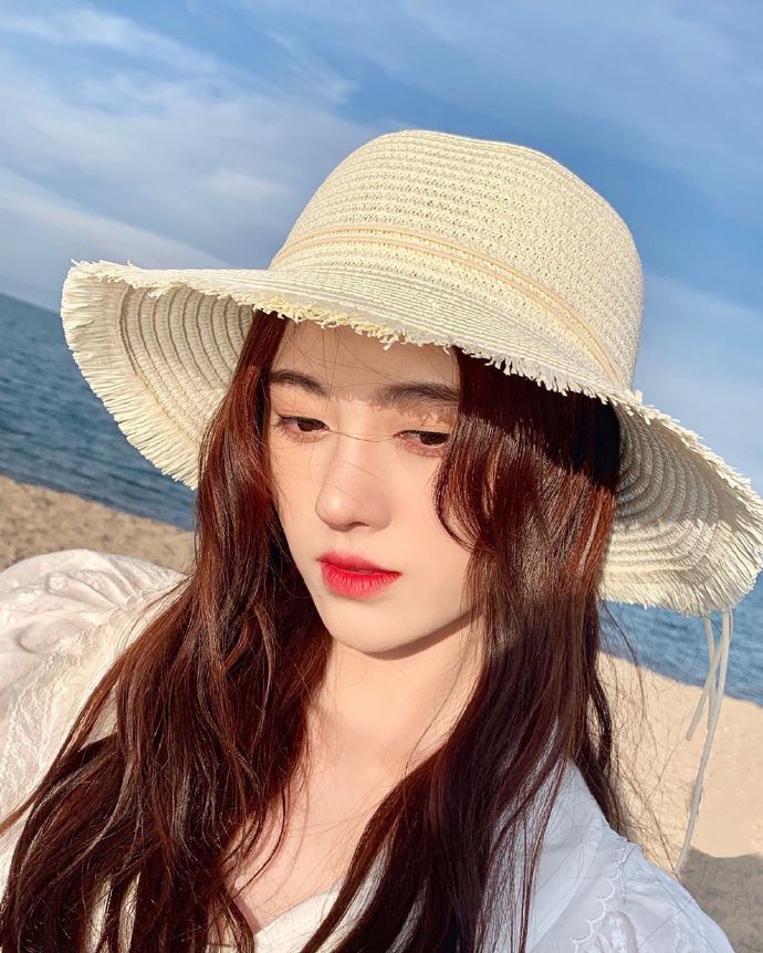 阳光,海滩,美少女,鞠婧祎