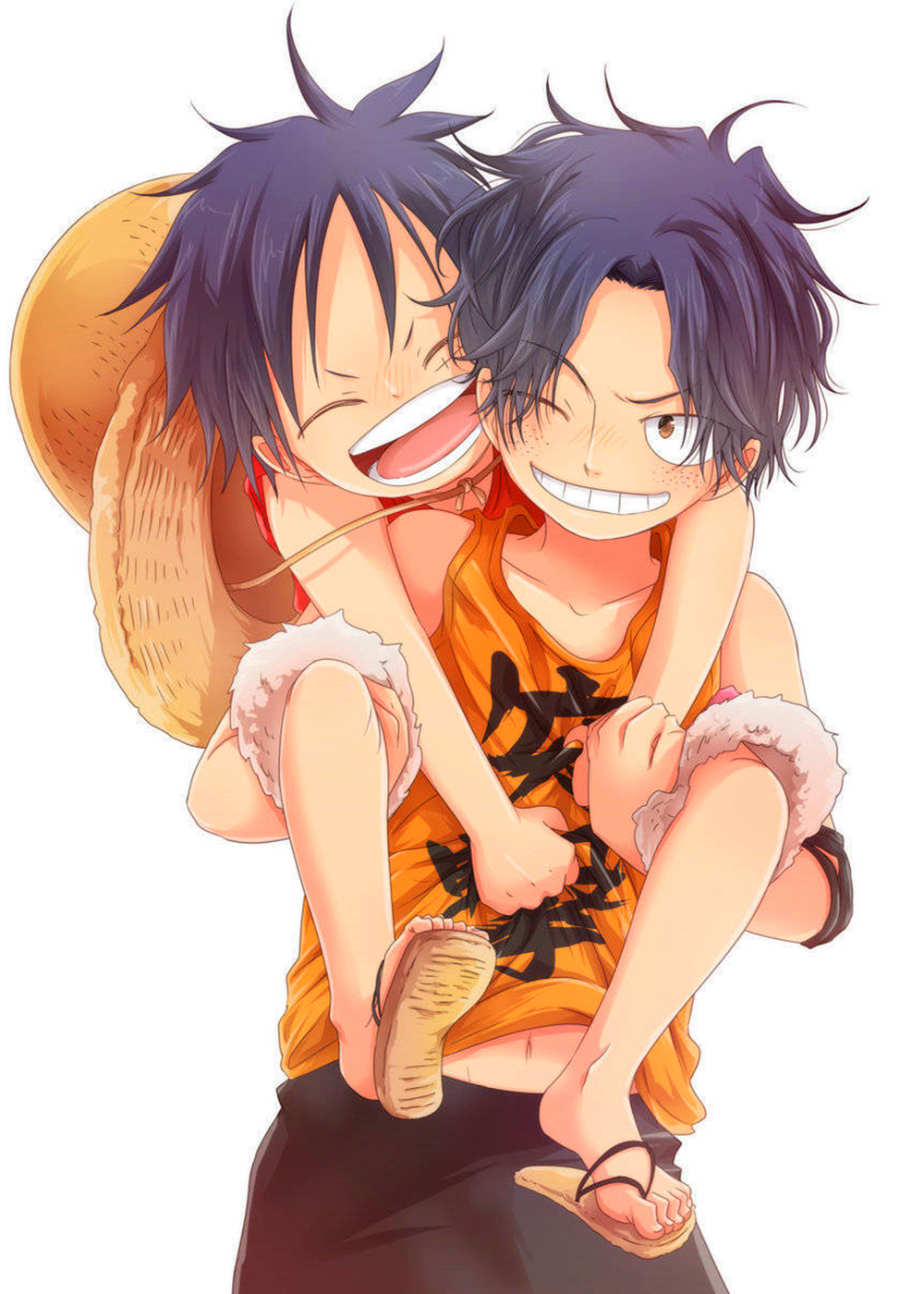 海贼王系列之"asl"精美插画图集!一世情,三兄弟,永不相忘