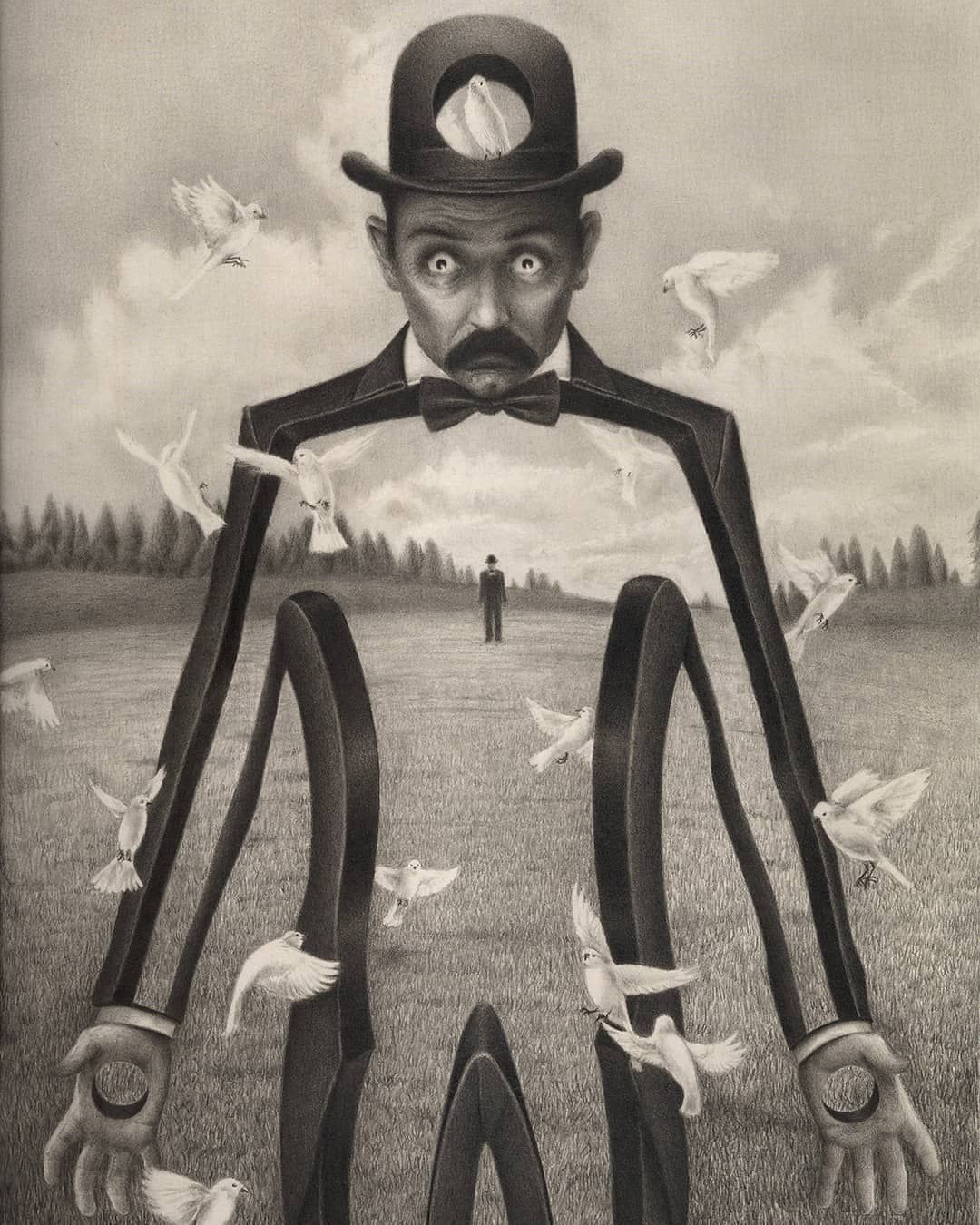 carlos fdez 充满诡异感的素描