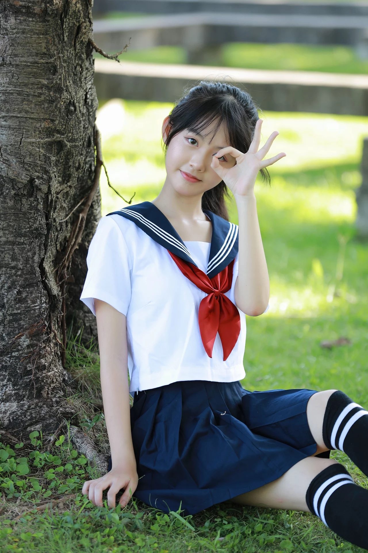 女孩清新jk制服摄影