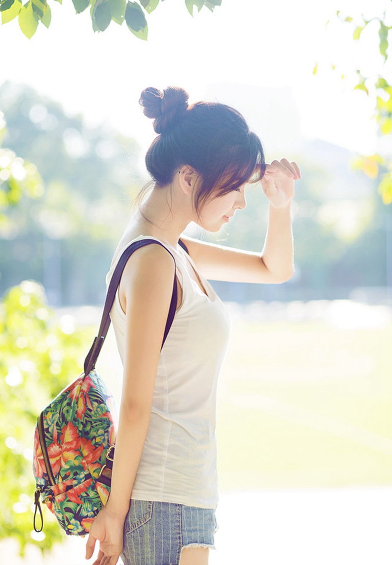 活力满满的可爱女孩,青春摄影写真图集