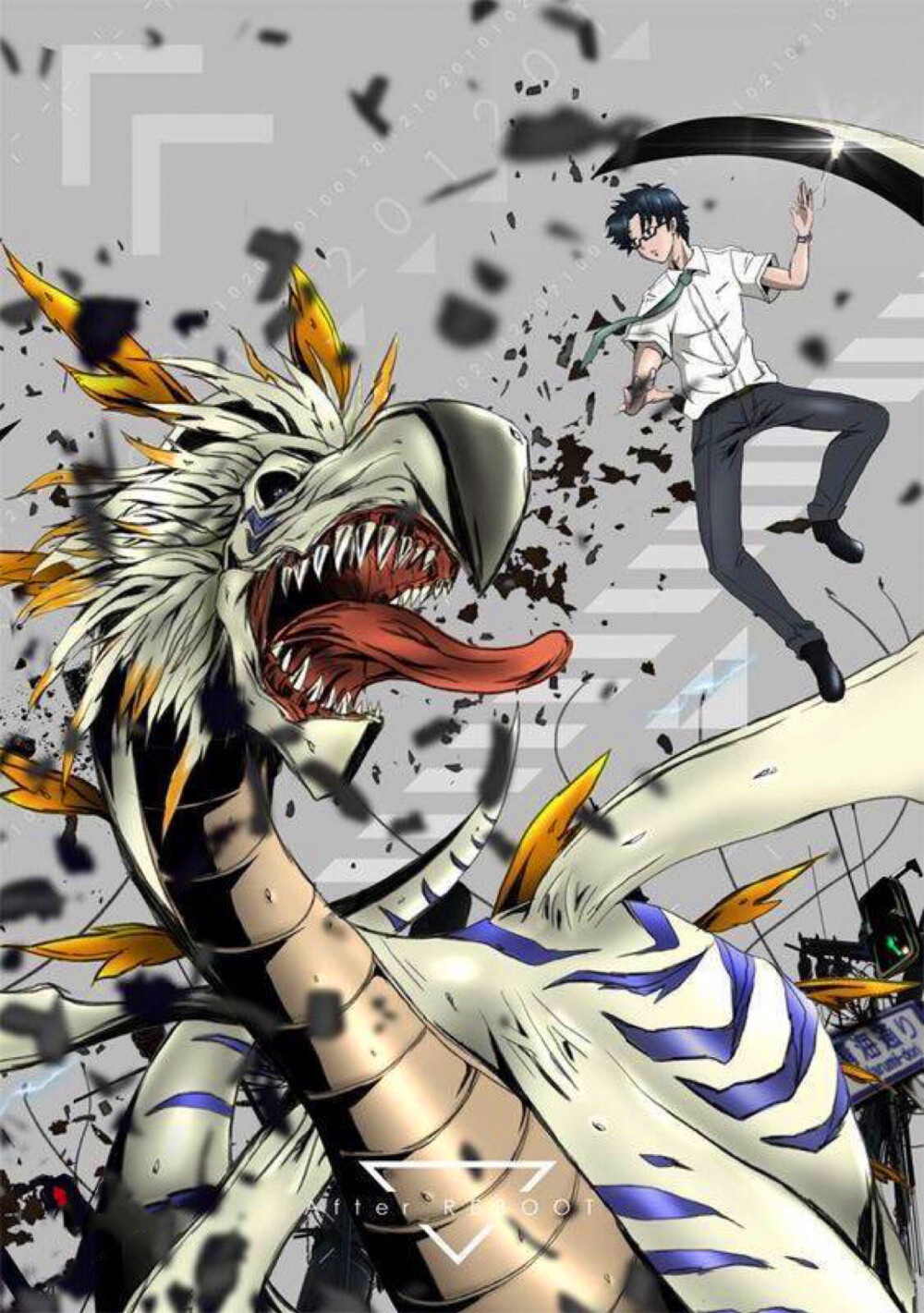 数码宝贝tri精美同人插画图集!初代数码兽另类进化的究极体形态