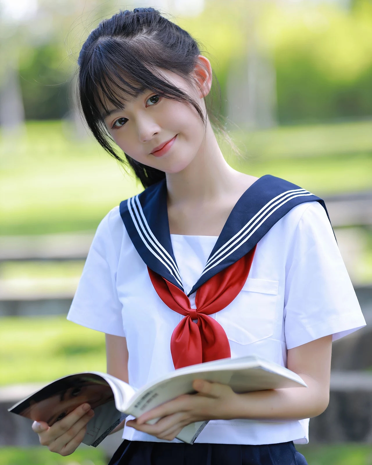 女孩清新jk制服摄影