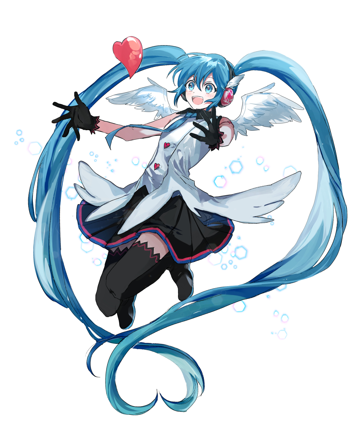 虚拟偶像"初音未来"13周年插画壁纸,喜欢的快收藏起来吧