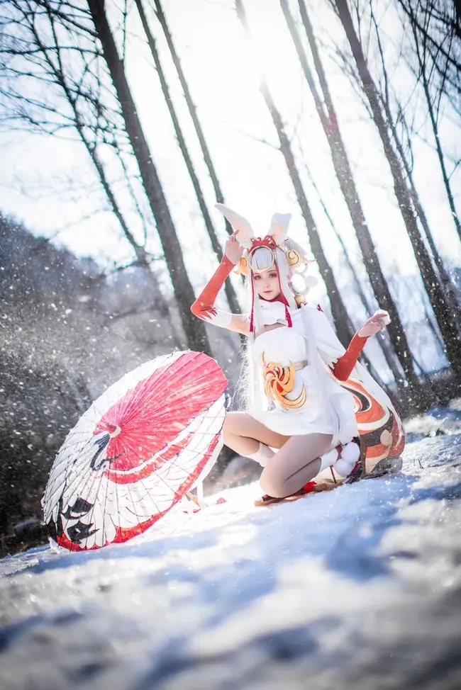 王者荣耀公孙离祈雪灵祝cos